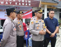 Sukseskan Pemilu 2024, Polisi Sediakan Layanan Kesehatan Tenaga Lipat Surat Suara di Way Kanan