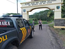 Cegah C3 di Jam Rawan, Polsek Baradatu dan Koramil Baradatu Lakukan Patroli KRYD