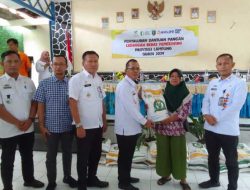Kali Ini Kecamatan Banjit ,Launching Penyaluran Bantuan Pangan CPP Beras Tahap I Bulan Januari 2024 Dari Pemkab Way Kanan