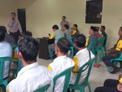 Jelang Pemilu 2024, Satuan Binmas Polres Way Kanan Gelar Pembinaan dan Peningkatan Kemampuan Kasat Kamling 