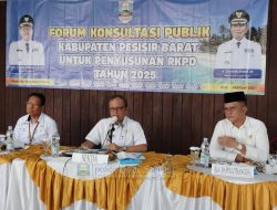 Zukri Amin Hadiri Kegiatan Forum Konsultasi Publik Tahun 2024 Untuk Penyusunan RKPD Pesibar Tahun 2025 