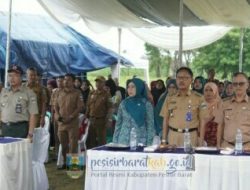 Bupati pesisir barat hadiri sekaligus membuka kegiatan gerakan pangan murah