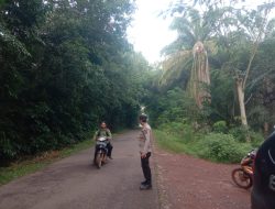 Patroli KRYD, Polsek Negara Batin Sampaikan Pesan Kamtibmas ke Pelajar.