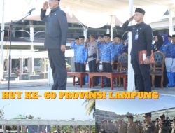 Pemkab Pesisir Barat Menggelar Upacara Peringatan HUT Provinsi Lampung ke-60