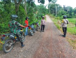 Antisipasi Kriminalitas, TNI – Polri Gelar Patroli KRYD di Baradatu Way Kanan