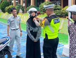 Peduli Keselamatan, Satlantas Polres Way Kanan Adakan Police Goes To School