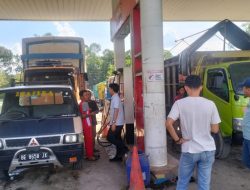 Tingkatkan Pengawasan BBM, Satreskrim Polres Way Kanan Kembali Monitoring SPBU di Way Kanan