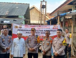 Semangat Jelang Hari Bhayangkara Ke 78, Polres Way Kanan Gelar Bansos Pembuatan Sumur Bor di Ponpes Baradatu