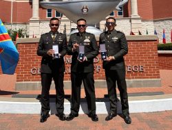 Tiga Perwira TNI AD Raih Prestasi di US Army Command and General Staff College