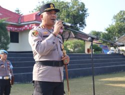 Apel Jam Pimpinan, Kapolres Ajak Personel Jaga Nama Baik Kesatuan dan Jaga Netralitas
