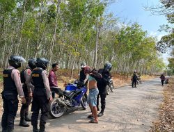 Jaga Kondusifitas Wilayah, Polres Way Kanan Gelar Patroli KRYD Sasar Titik Rawan C3