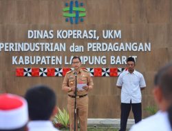 Sugeng Raharjo jadi Pembina Upacara HUT Koperasi Ke 77 Di Lampung Barat
