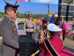 Upacara Welcome and Farewell Parade, Kapolres Way Kanan Doakan AKBP Pratomo Lebih Sukses Berkah Dan Barokah