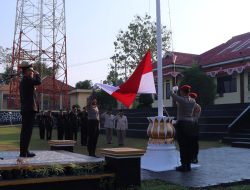 Polres Way Kanan Gelar Upacara Peringati HUT Ke – 79 Kemerdekaan Republik Indonesia