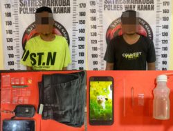 Polres Way Kanan Ringkus Dua Pelaku Diduga Pengedar dan Penyalahguna Narkotika di Way Tuba