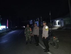 Sukseskan Pilkada 2024, TNI-Polri Sinergitas Gelar Patroli Malam di Way Tuba