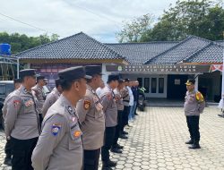 Operasi Mantap Praja Krakatau 2024, Polisi Amankan Tahapan Pendaftaran Pilkada di KPUD Way Kanan
