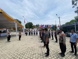 Pastikan Tahapan Pilkada Kondusif, Kabagops Pimpin Pengamanan Pendaftaran Bakal Cabup dan Cawabup Way Kanan