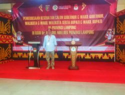 Bakal Calon Bupati Way Kanan Ali Rahman dan Bakal Calon Wakil Bupati Ayu Asalasiyah selesai menjalani test jasmani dan Rohani