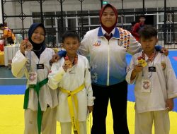 Tiga Atlet Taekwondo Way Kanan Kembali Ukir Prestasi Pada Kejuaraan Turnamen festival taekwondo Lampung