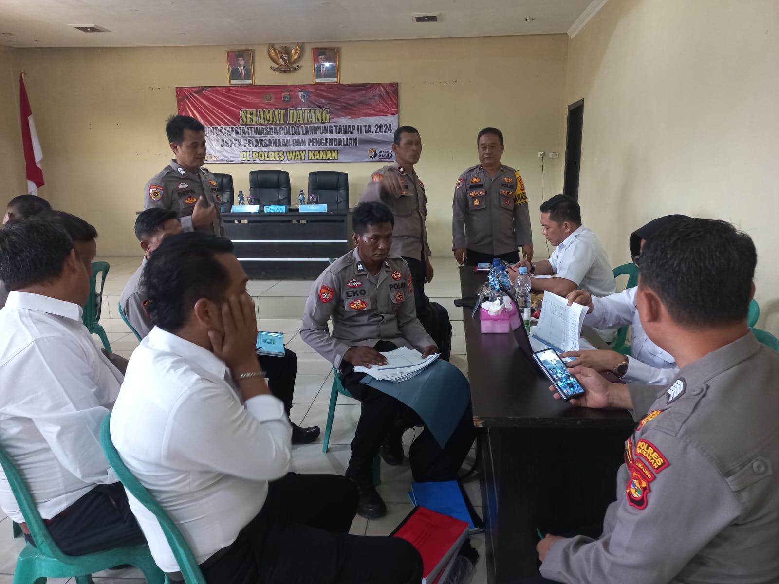 Polda Lampung Lakukan Audit Kinerja Tahap II TA 2024 di Polres Way Kanan