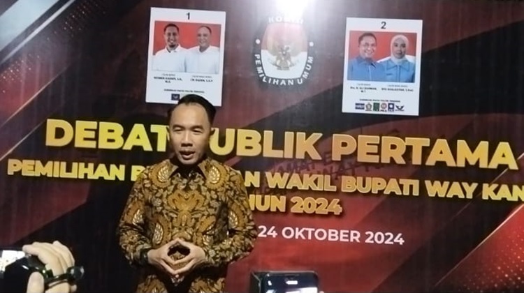 Bupati Adipati Hadiri Debat Publik Perdana Pilkada Way Kanan 2024