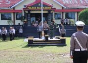 Siap Amankan Nataru, Polres Way Kanan Apel Gelar Pasukan Operasi Lilin Krakatau 2024