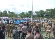 Polres Way Kanan Kawal Aksi Damai Guru Honorer Tidak Lulus PPPK