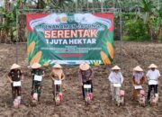 Penanaman Jagung 1 Juta Hektar Polres Lampung Selatan untuk Dukung Swasembada DI Way Urang Kalianda