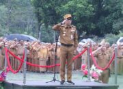 Raden Adipati Surya Sampaikan Pesan Perpisahan ,Saat Apel Mingguan