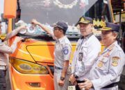 Pj,sekda dan kadis perhubungan meninjau PO MKU kelayakan angkutan mudik