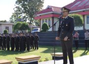 Upacara Harkitnas ke 117, Kapolres Way Kanan Ajak Personel Bangkit bersama Wujudkan Indonesia Kuat