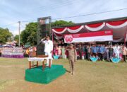 Camat Banjit Pimpin Upacara HUT RI ke-80, Dimeriahkan Pawai Budaya dan Marching Band