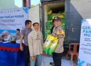 Polisi Gelar GPM di Kampung Sangkaran Bhakti, Warga Antusias Sambut Beras Murah