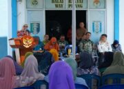 Bupati Way Kanan Ayu Asalasiyah Hadiri Kegiatan Posyandu Aktif Di Way Pisang