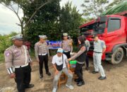 Tekan Angka Kecelakaan Lalu Lintas, Kasatlantas Polres Way Kanan Lakukan Rampcheck dan Pemeriksaan Kesehatan Sopir
