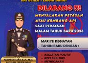Polres Pesisir Barat Himbau Masyarakat Tidak Rayakan Malam Tahun Baru Secara Euforia dan Dilarang Menyalakan Kembang Api