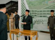 Bupati Dedi Irawan Lantik Tujuh Pejabat Pimpinan Pratama di Lingkungan Pemkab Pesibar