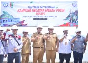 Penguatan Ekonomi Masyarakat Pesisir, Wabup Pesawaran Hadiri Ground Breaking Pembangunan Kampung Nelayan di Desa Durian