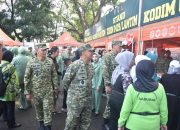 Danrem 043/Gatam Hadiri Pembukaan Bazar Ramadhan Kodam XXI/Radin Inten Di Lapangan Saburai