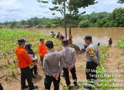 Diduga 2 Orang Hanyut Terbawa Arus Sungai Way Umpu, Polisi dan BPBD Way Kanan Masih Melakukan Pencarian