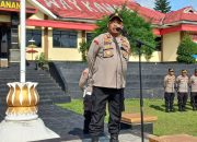 Tingkatkan Kesiapsiagaan Personel, Polres Way Kanan Gelar Sispam Mako