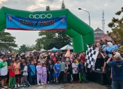 Rayakan HUT Ke 27 Kabupaten Way Kanan, Wakapolres Way Kanan dan Anggota Ikuti Jalan Sehat