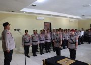 Kapolres Pimpin Upacara Sertijab Kasat Reskrim di Aula Adhi Pradana Polres Way Kanan