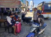 Polres Way Kanan Sambangi Loket Bus, Polisi Berikan Imbauan Kamtibmas dan Call Center 110