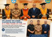 Ketua GRANAT Way Kanan Ucapkan Selamat kepada Ferli Yuledi atas Raihan Gelar Doktor