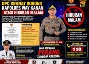 GRANAT Dukung Kapolres Ramadhona Tertibkan Hiburan Malam di Way Kanan