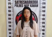 Polres Way Kanan Amankan Wanita Terkait Penyalahgunaan Narkotika, Hasil Tes Urine Positif Amphetamine