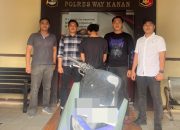 Diduga Hendak Rampas Motor di Sidoarjo Way Kanan, Pria 18 Tahun Diamankan Satreskrim Polres Way Kanan