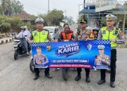Beri Rasa Aman Warga di Jam Sibuk, Polres Way Kanan Intensifkan Strong Point Pagi